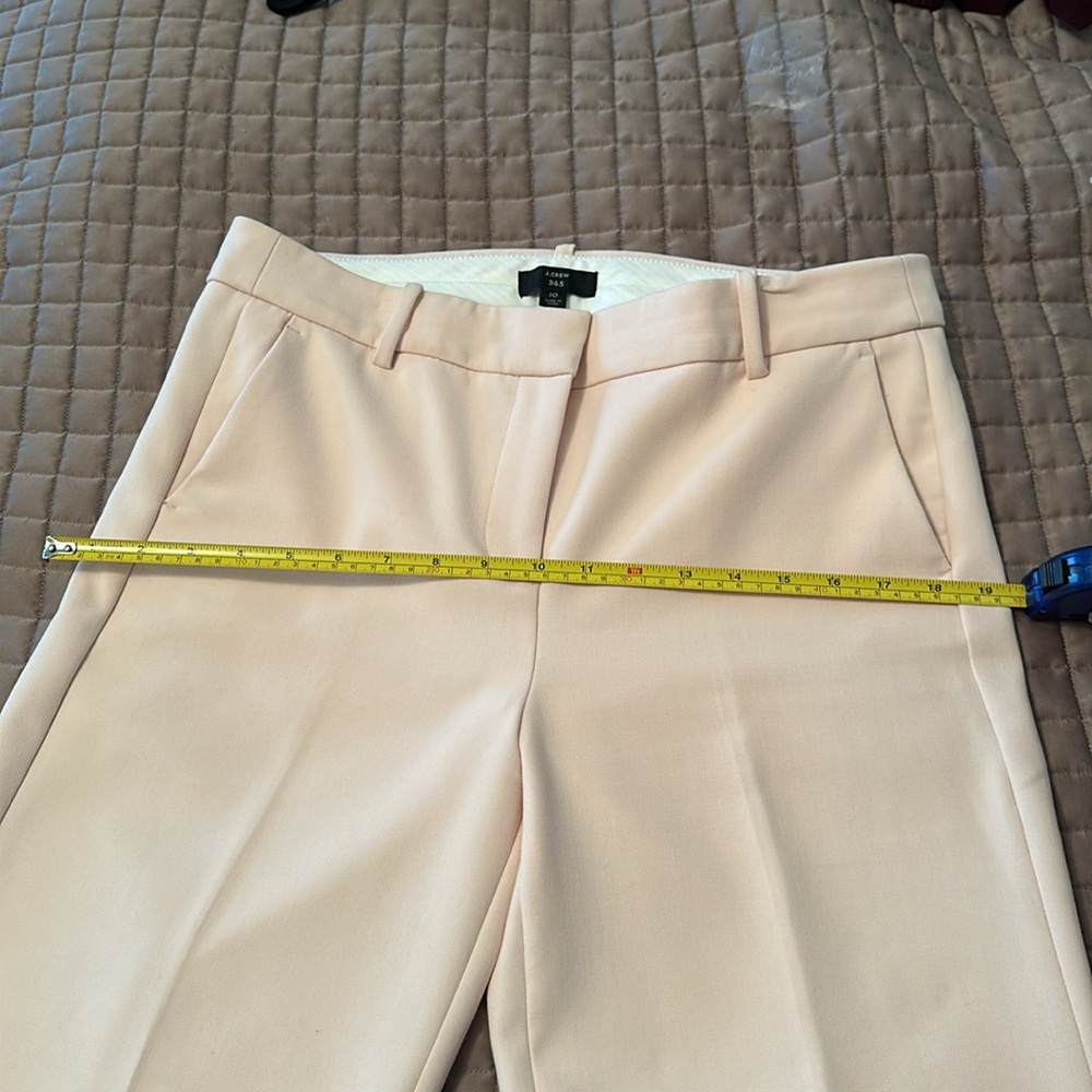 J.Crew wide leg crop pant light pink